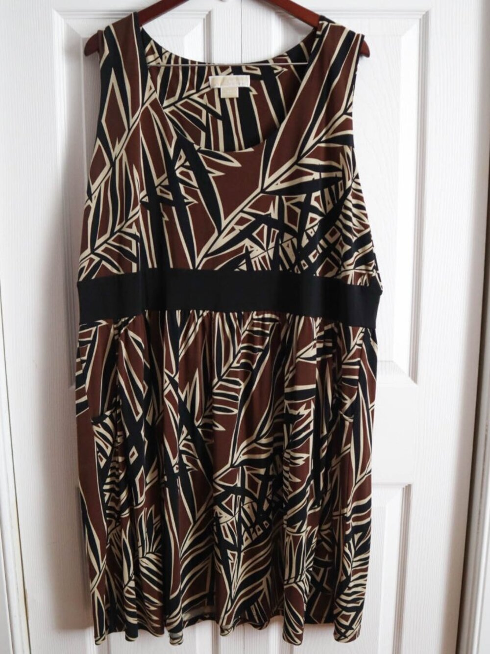 Michael Kors Sleeveless Dress Sundress Plus Size 3x Tropical Print Boho